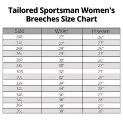 Tailored Sportsman Low Rise Side Zip Vintage Breeches -Equestrian Clothing Store Tailored.Sportsman Womens.Breeches Size.Chart 4427c9d9 0d8a 466a aaa1 49d91b0900a7