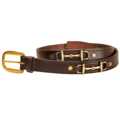 Tory Leather Bit Belt 9 Tory Leather Bit Belt -Equestrian Clothing Store Tory 2198 HavanBitBelt