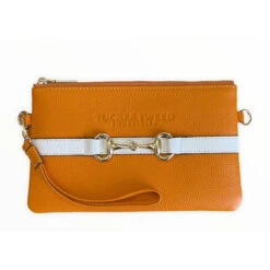 Tucker Tweed Equestrian Wellington Wristlet 30 Tucker Tweed Equestrian Wellington Wristlet -Equestrian Clothing Store Tucker.Tweed Wellington.Marigold.White