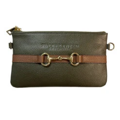 Tucker Tweed Equestrian Wellington Wristlet 33 Tucker Tweed Equestrian Wellington Wristlet -Equestrian Clothing Store Tucker.Tweed Wellington Olive.Saddle.Brown 00