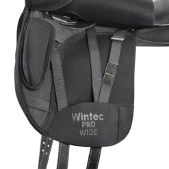 Wintec Pro Wide Dressage Saddle With HART -Equestrian Clothing Store W ProWide Dressage GirthingSystem Blk