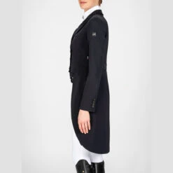 Equiline Women's Marilyn Dressage Tail Coat In X-Cool Evo -Equestrian Clothing Store black6 89321.1583545752.1280.1280