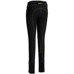 Equine Couture Children's Sportif Natasha Knee Patch Breeches -Equestrian Clothing Store black back 15192.1588624776.1280.1280
