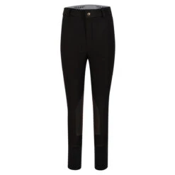 TuffRider Children's Ribb Knee Patch Breeches -Equestrian Clothing Store black front 10753.1588684594.1280.1280