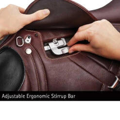 Bates Advanta Saddle With HART -Equestrian Clothing Store brown4 44091.1589998231.1280.1280
