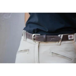 Penelope Pearl Belt -Equestrian Clothing Store ceinture pearl havane rose