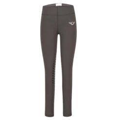 TuffRider Children's Ventilated Schooling Tights -Equestrian Clothing Store charcoal neonblue2 91388.1583525669.1280.1280