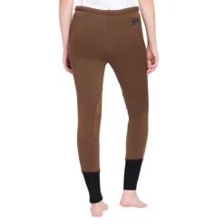 TuffRider Ladies Unifleece Pull-On Winter Breeches -Equestrian Clothing Store chocolate3 63483.1588623837.1280.1280