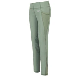 TuffRider Children's Minerva EquiCool Tights -Equestrian Clothing Store green 06067.1587157085.1280.1280