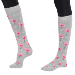 TuffRider Ladies Flamingo/Boat/Horse Knee Hi Socks 9 TuffRider Ladies Flamingo/Boat/Horse Knee Hi Socks -Equestrian Clothing Store jpc tr ladies boat.flamingo.horse .socks 3
