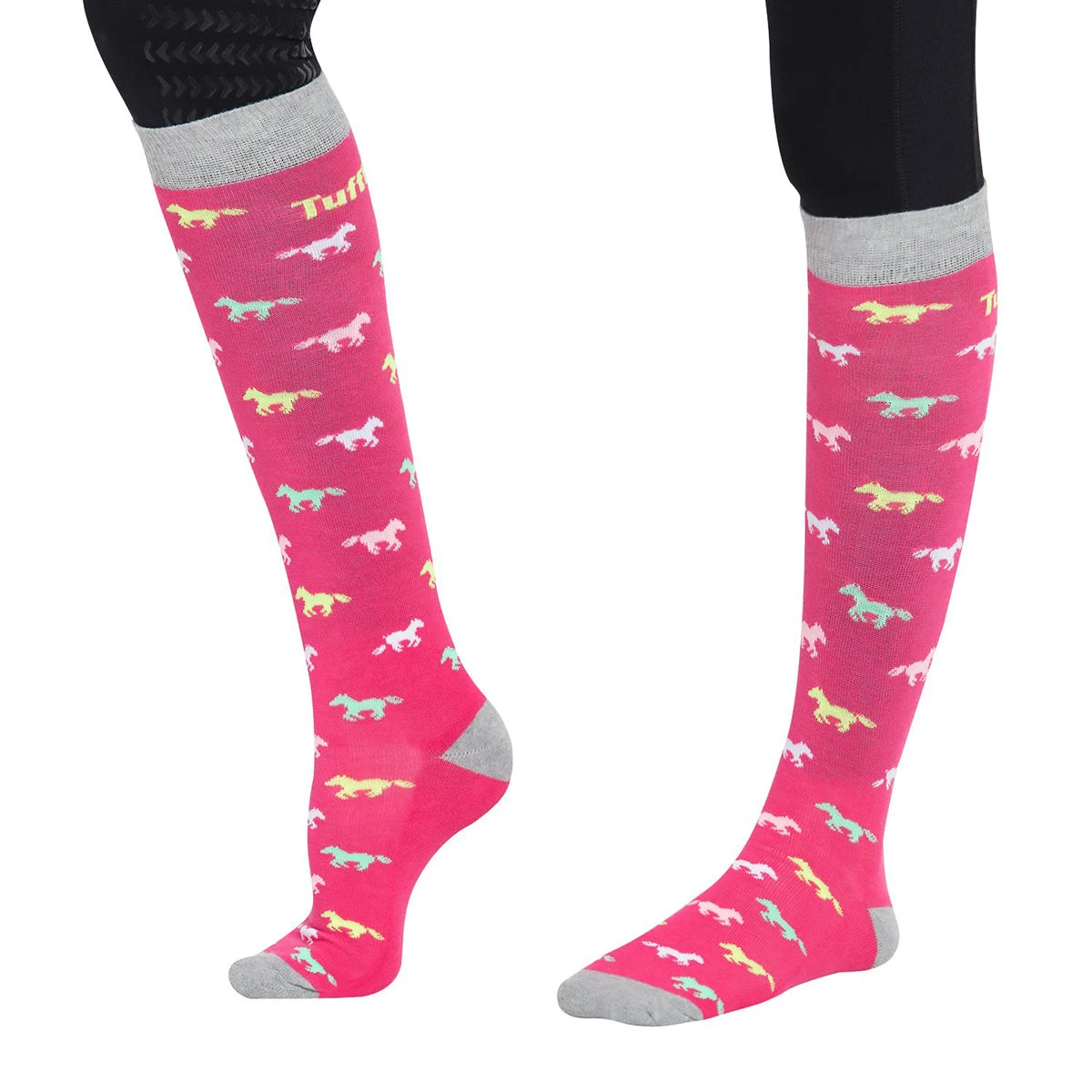 TuffRider Ladies Flamingo/Boat/Horse Knee Hi Socks 6 TuffRider Ladies Flamingo/Boat/Horse Knee Hi Socks - Image 4