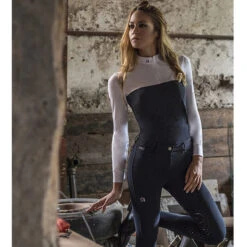 EGO 7 Women's Lace Top Long Sleeve -Equestrian Clothing Store navy blue2 13946.1583424958.1280.1280