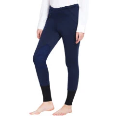 TuffRider Ladies Unifleece Pull-On Winter Breeches -Equestrian Clothing Store navy 49436.1588623838.1280.1280