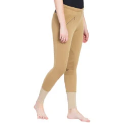 TuffRider Ladies Unifleece Pull-On Winter Breeches -Equestrian Clothing Store sand3 20912.1588623838.1280.1280