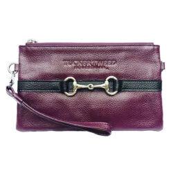 Tucker Tweed Equestrian Wellington Wristlet 31 Tucker Tweed Equestrian Wellington Wristlet -Equestrian Clothing Store tucker.tweed wellington.wristlet mulberry.black