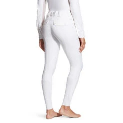 Ariat Women's Tri Factor Grip Knee Patch Breech -Equestrian Clothing Store whie2